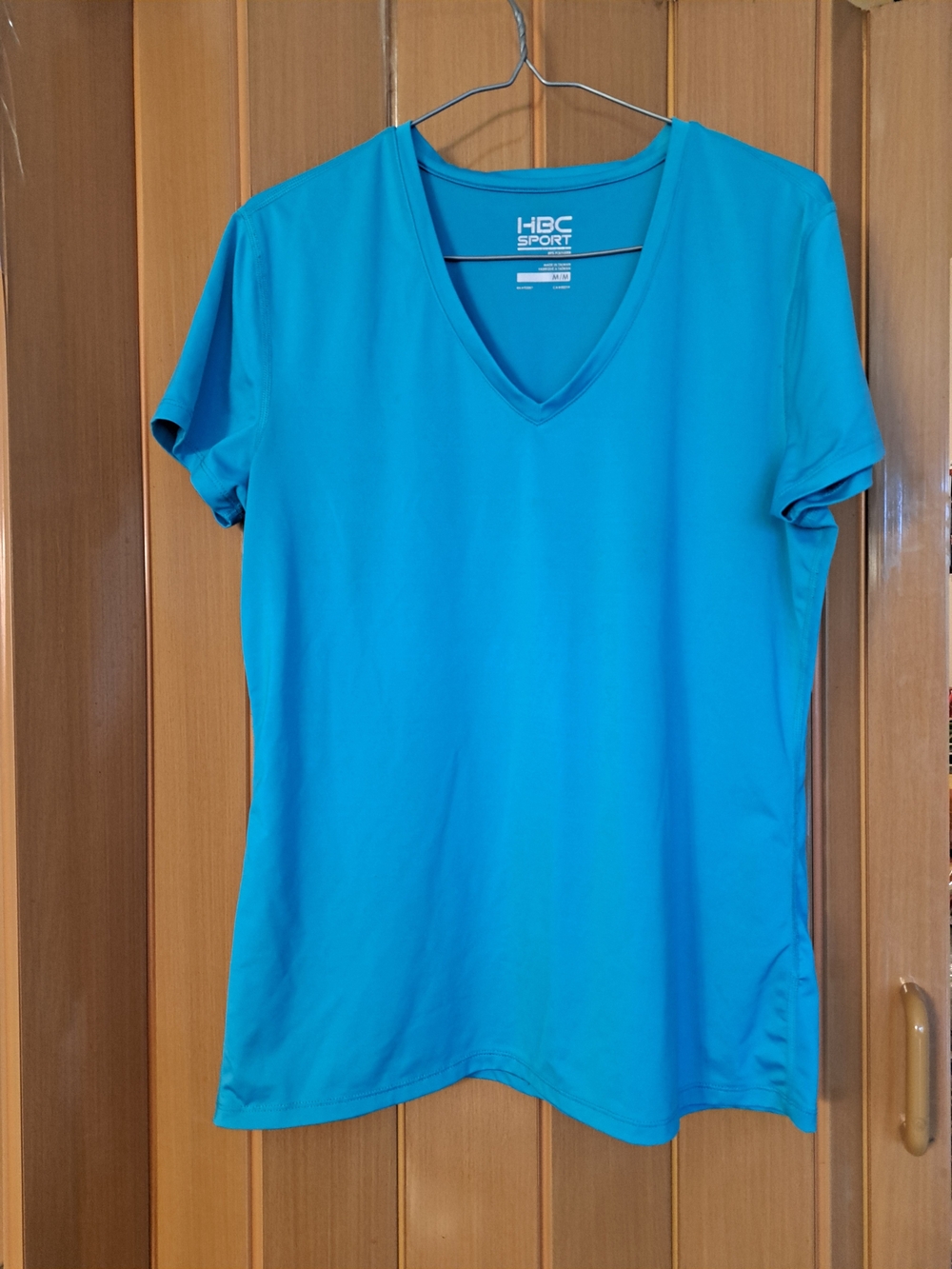 Women's Aqua V-Neck Performance Top